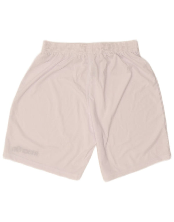 Macron Mens Graphic Sport Shorts XL Blanco
