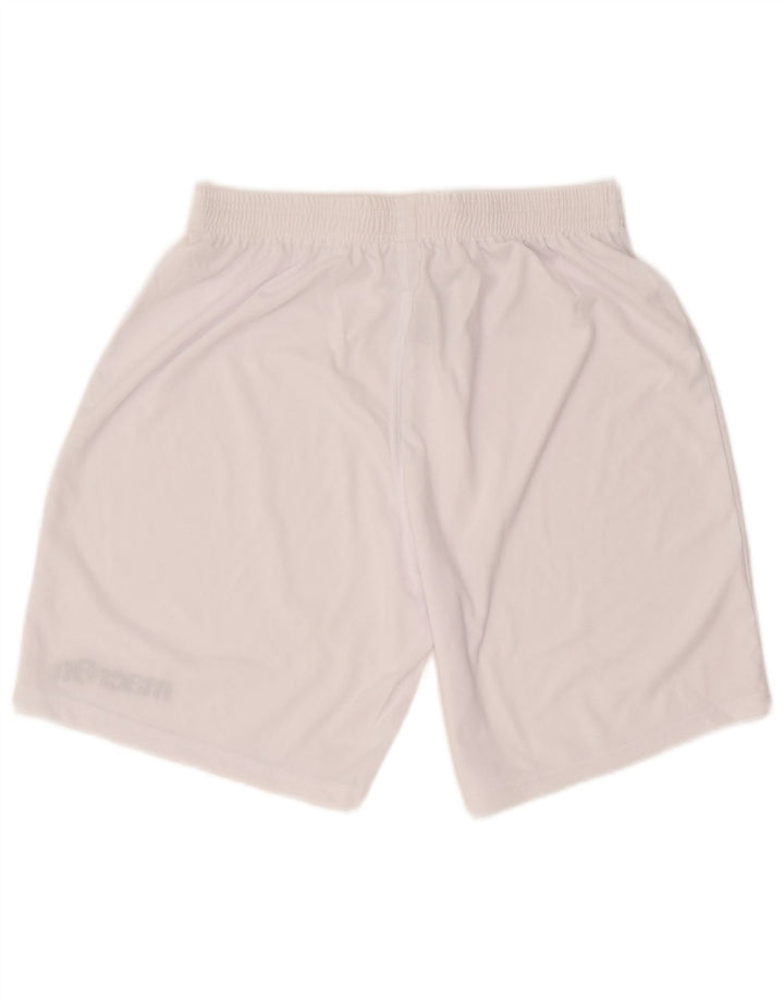 Macron Mens Graphic Sport Shorts XL Blanco