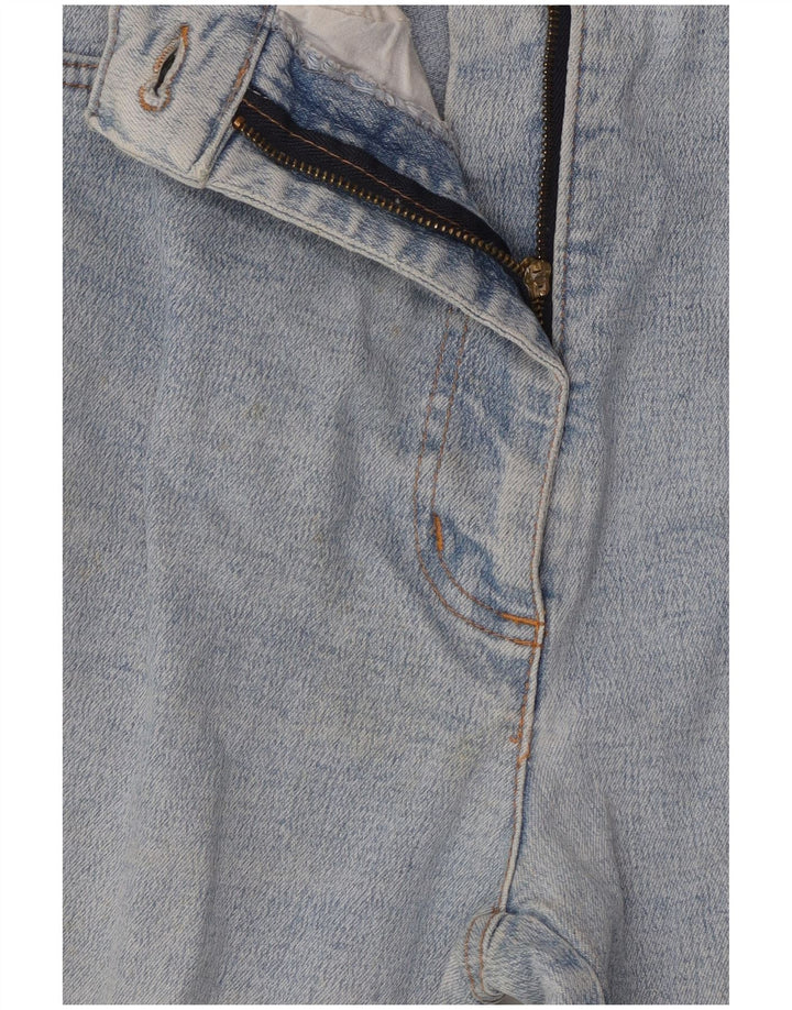 CAPPOPERA Vaqueros cónicos de cintura alta para mujer IT 44 Medium W26 L26 Algodón azul