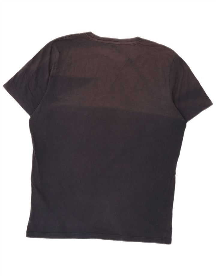 Jack & Jones Hombre Camiseta Gráfica Top Medium Azul Marino Algodón