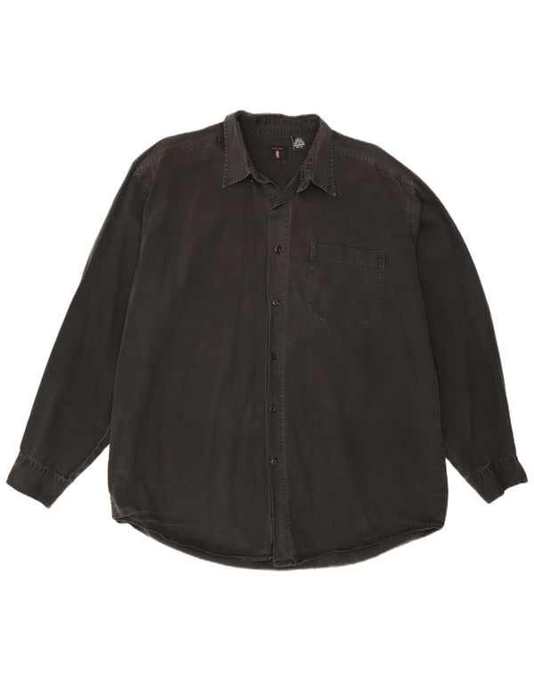 LEVI'S Camisa vaquera para hombre Algodón gris grande