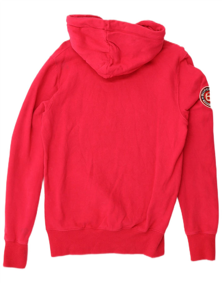 Superdry Jersey con capucha gráfica para mujer Reino Unido 44 Algodón rosa medio