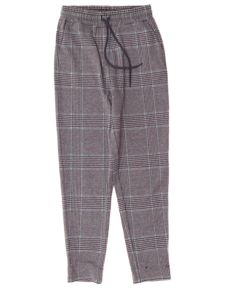 MARKS & SPENCER Pantalones de chándal para mujer UK 8 Small Grey Houndstooth