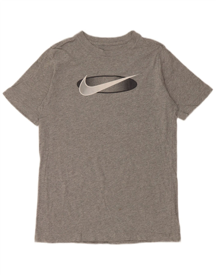 NIKE Camiseta gráfica para niños 13-14 años XL Algodón moteado gris