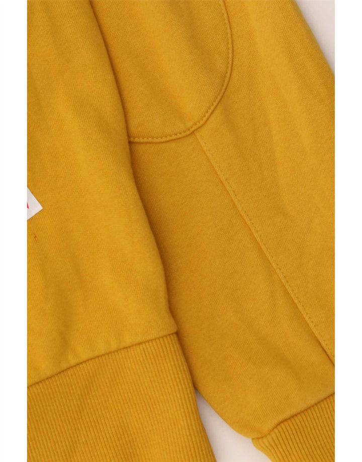 Sun68 Suéter con capucha y cremallera para hombre Algodón amarillo medio