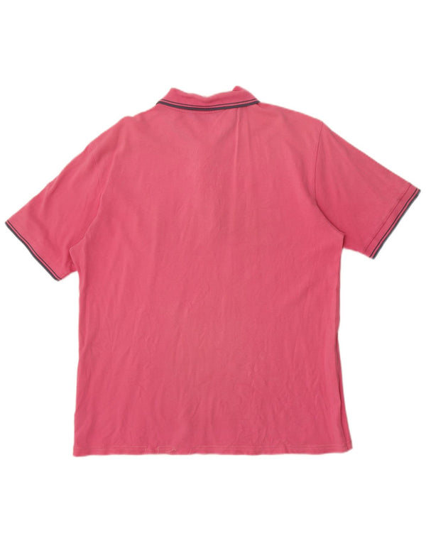 Polo Kappa Hombre Grande Rosa Algodón