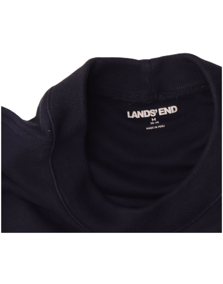 Lands End Mens Top Manga Larga UK 38/40 Medium Azul Marino