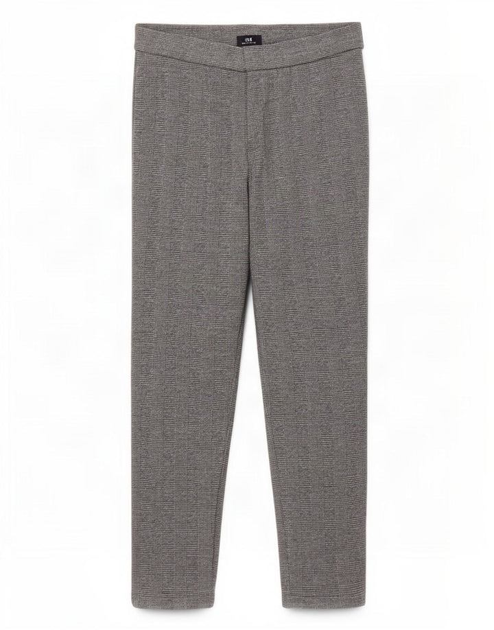 Marks & Spencer Leggings cortos para mujer UK 44 Poliéster de pata de gallo gris grande