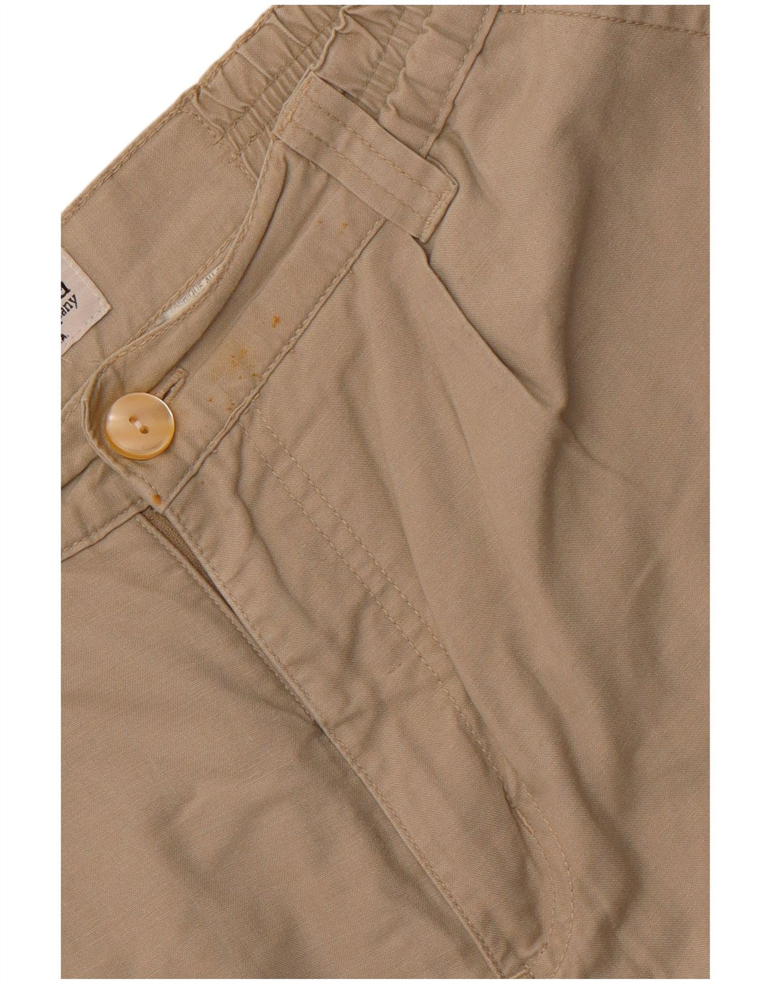 COLUMBIA Pantalón Cargo Recto Mujer Mediano W30 L29 Algodón Beige