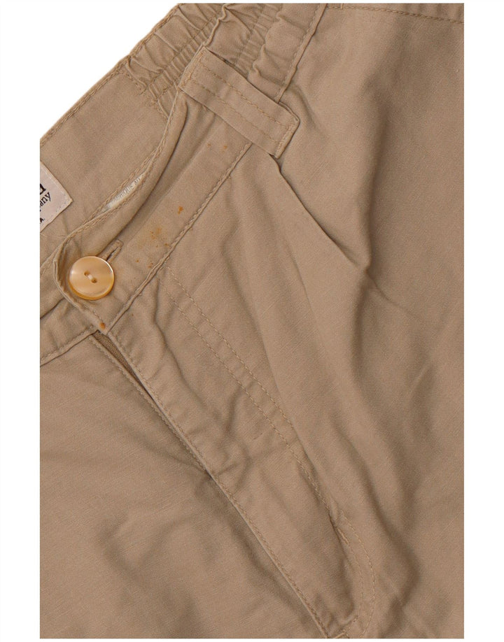 COLUMBIA Pantalón Cargo Recto Mujer Mediano W30 L29 Algodón Beige