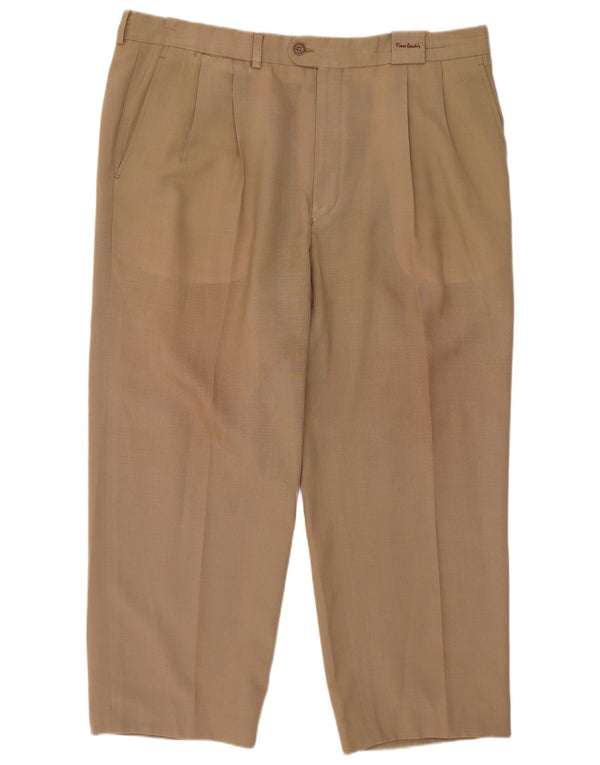 Pierre Cardin Pantalones casuales regulares para mujer IT 50 Large W36 L24 Marrón
