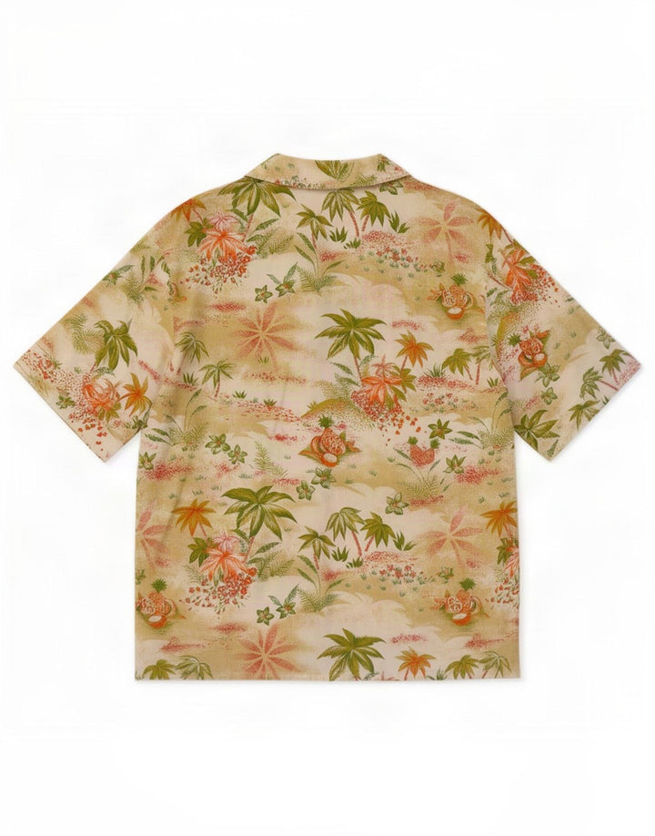 Camisa hawaiana vintage para mujer IT 42 Mediana Multicolor Floral