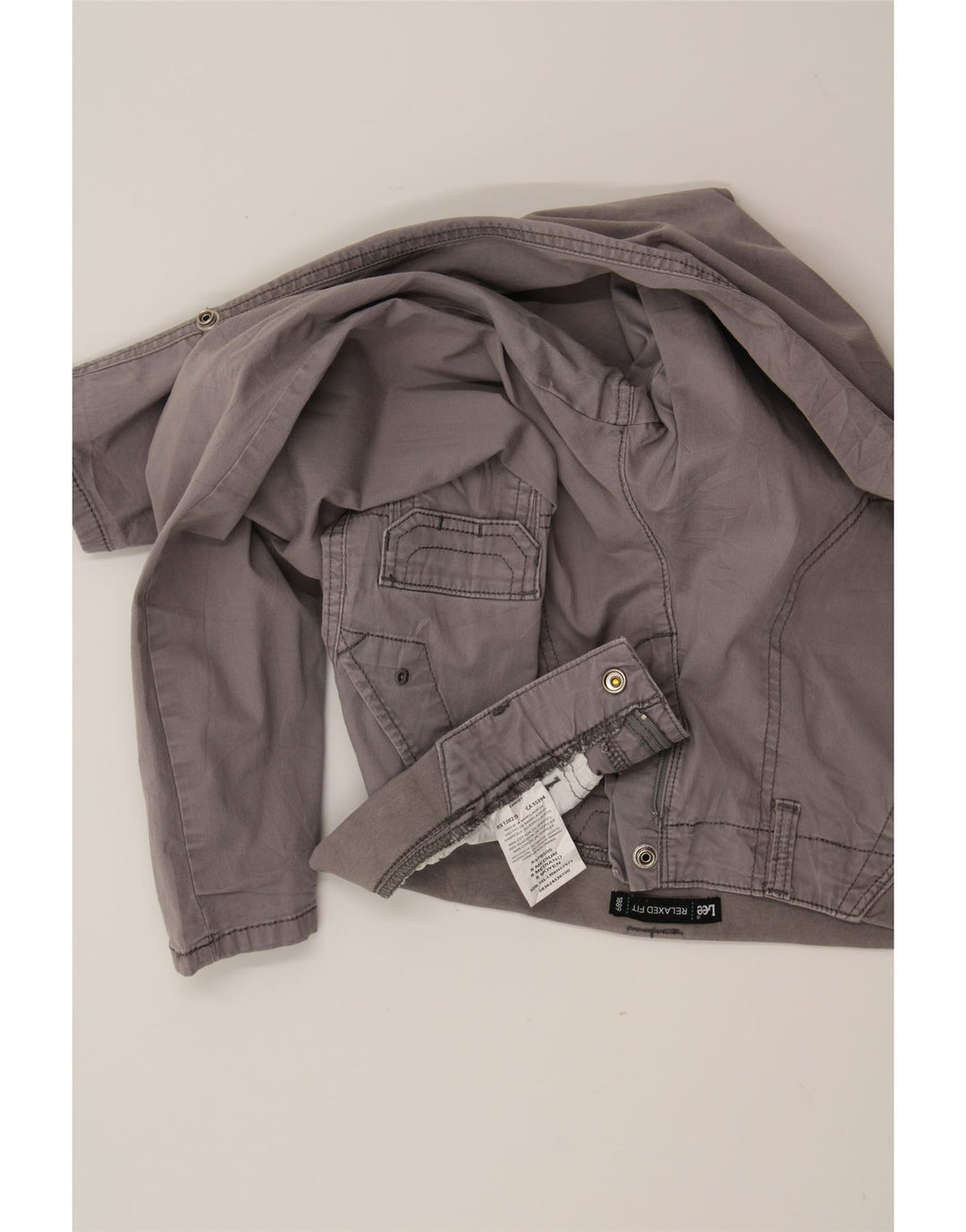 LEE Womens Relaxed Fit Cargo Trousers US 8 Medium W27 L23 Grey Cotton Vintage Lee and Second-Hand Lee from Messina Hembry 