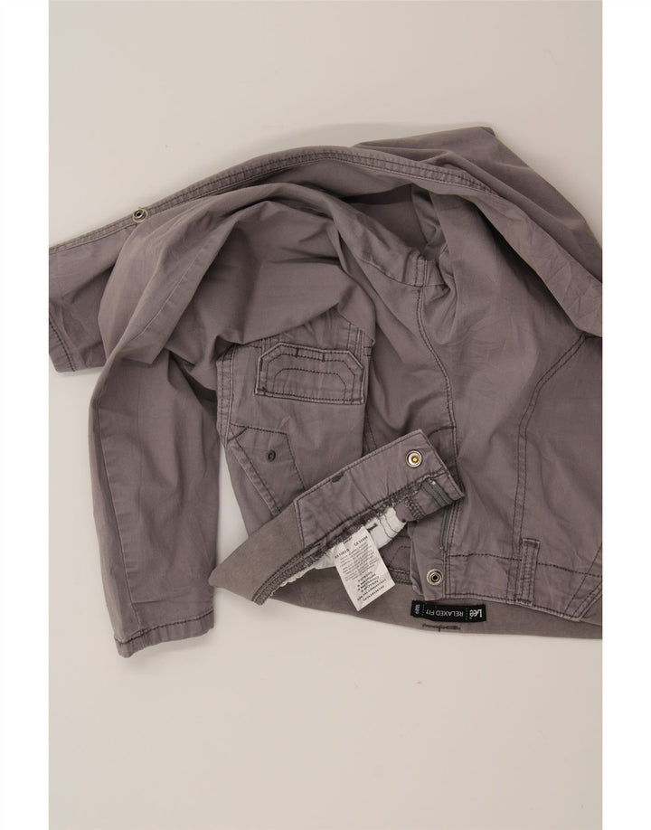 LEE Womens Relaxed Fit Cargo Trousers US 8 Medium W27 L23 Grey Cotton Vintage Lee and Second-Hand Lee from Messina Hembry 