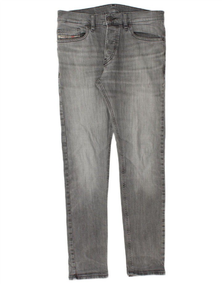 Diesel Hombre Vaqueros Slim W30 L30 Algodón Gris