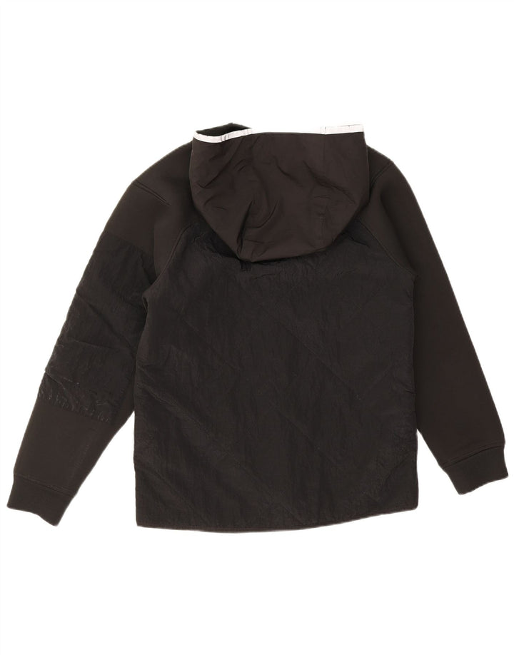 Zara Chubasquero con capucha para niño 11-12 años Negro Poliéster
