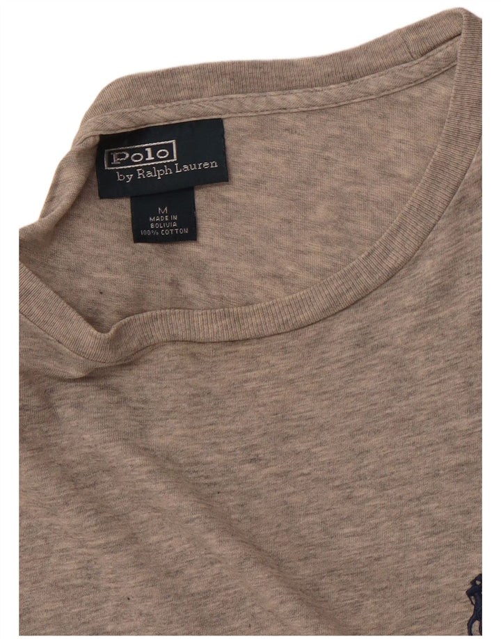 POLO RALPH LAUREN Camiseta Hombre Top Gris Medio Algodón