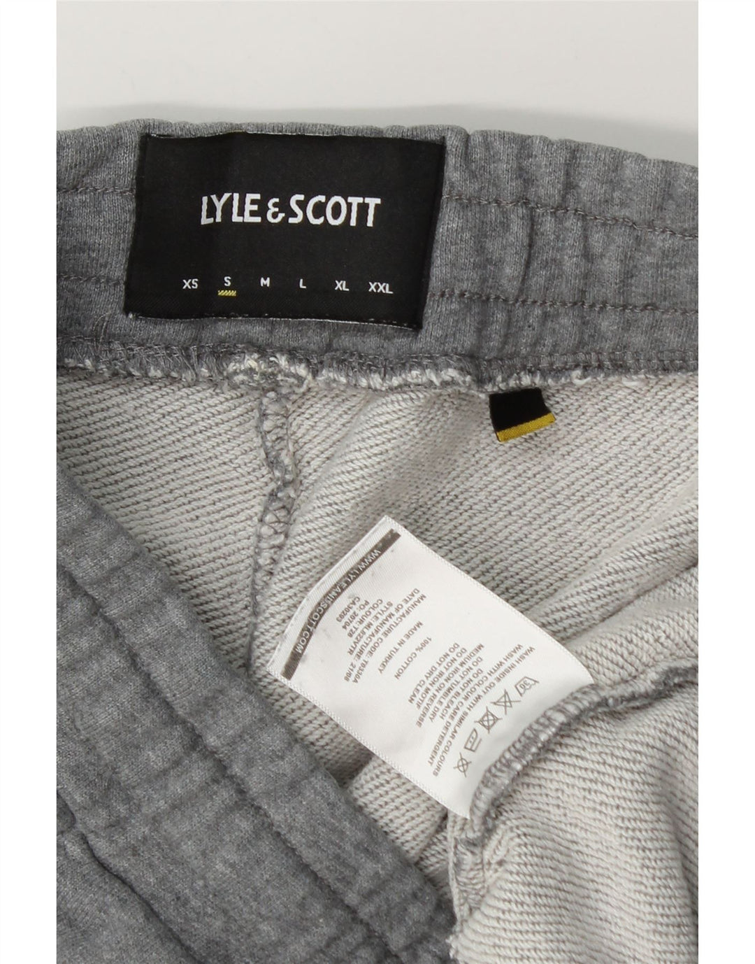 Lyle & Scott Pantalones de Chándal para Hombre Joggers Small Gris Algodón