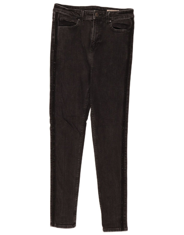 Marks & Spencer Womens The Ivy Skinny Jeans UK 12 Medium W30 L30 Black
