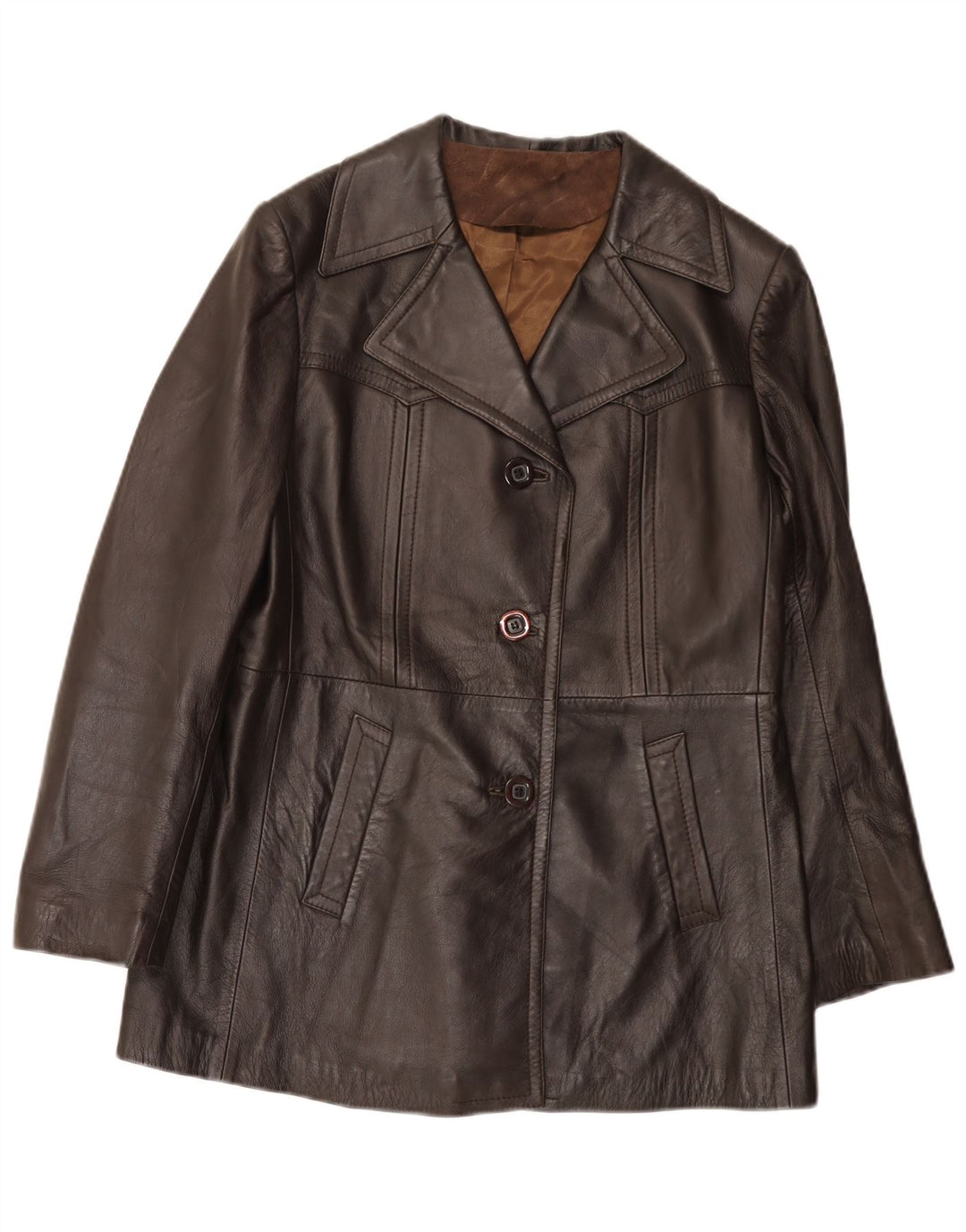 Chaqueta de cuero Everest para mujer IT 48 XL Marrón