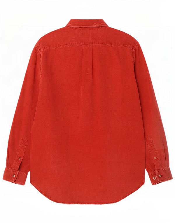 Camisa Marlboro Classics Hombre Pequeña Algodón Rojo