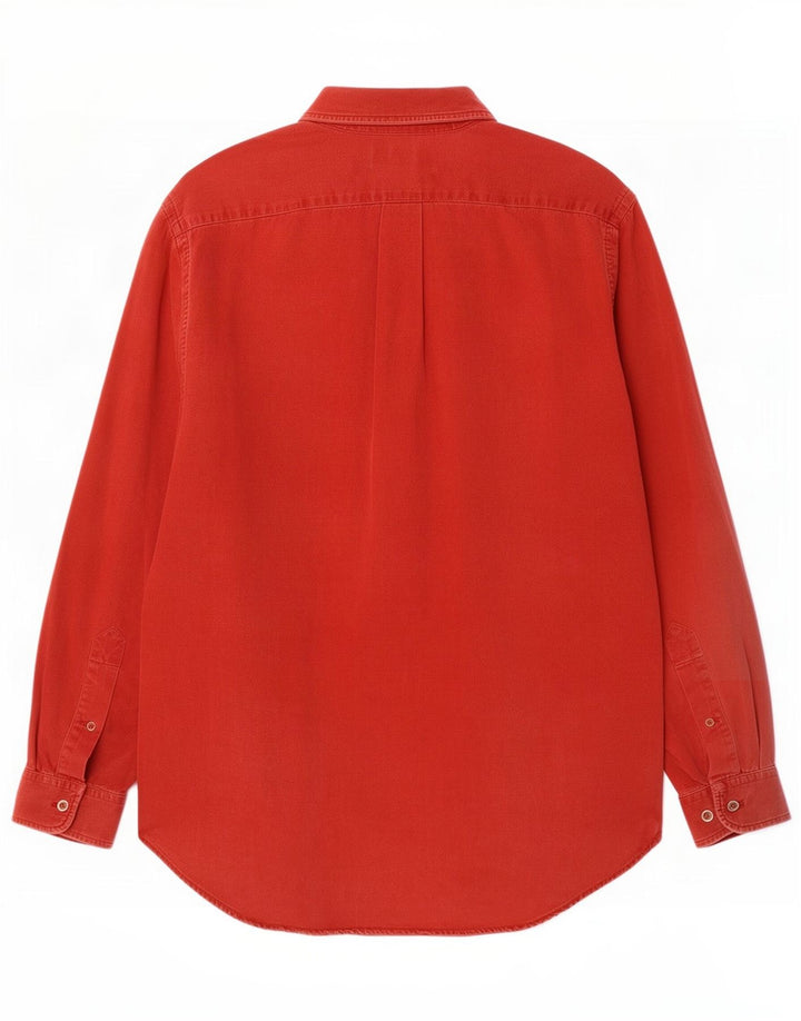 Camisa Marlboro Classics Hombre Pequeña Algodón Rojo