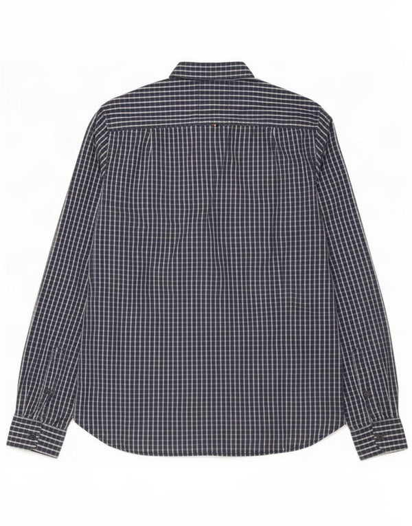 Superdry Camisa Grande De Algodón A Cuadros Azul Marino Para Hombre