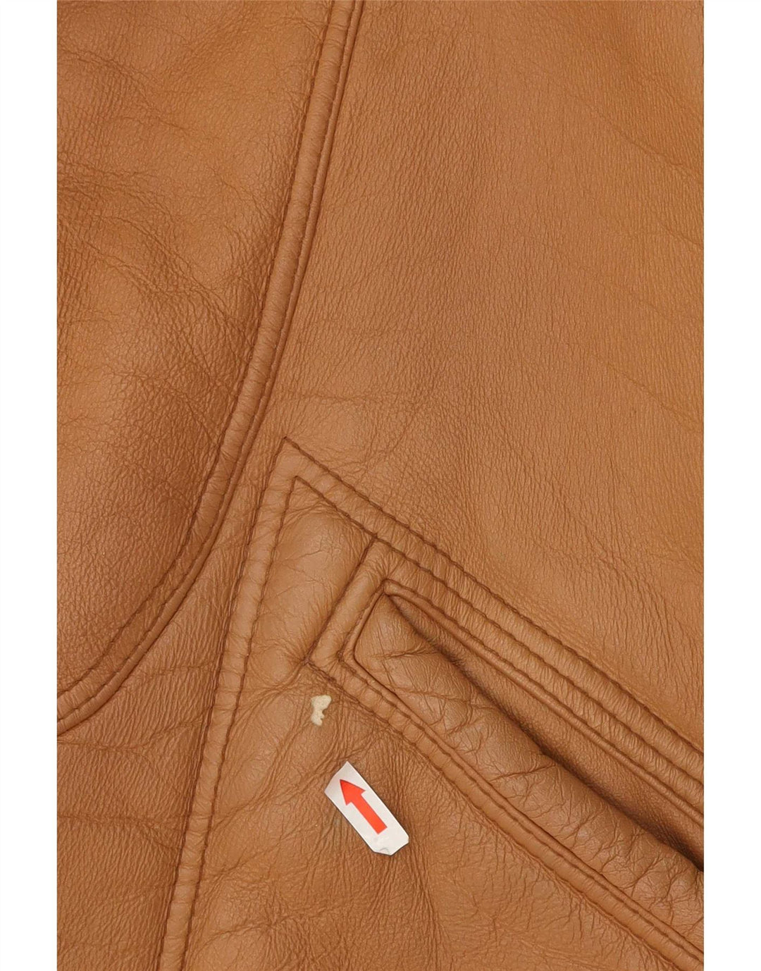 Vintage hombres shearling chaqueta Reino Unido 40 marrón grande