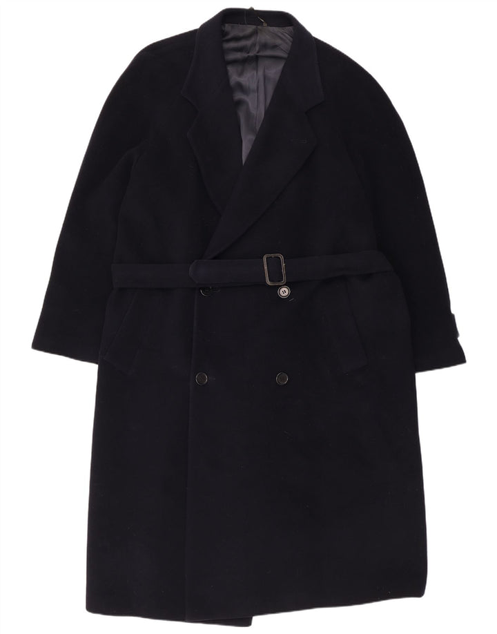 Ferre Abrigo cruzado para hombre UK 40 Large Lana nueva azul marino