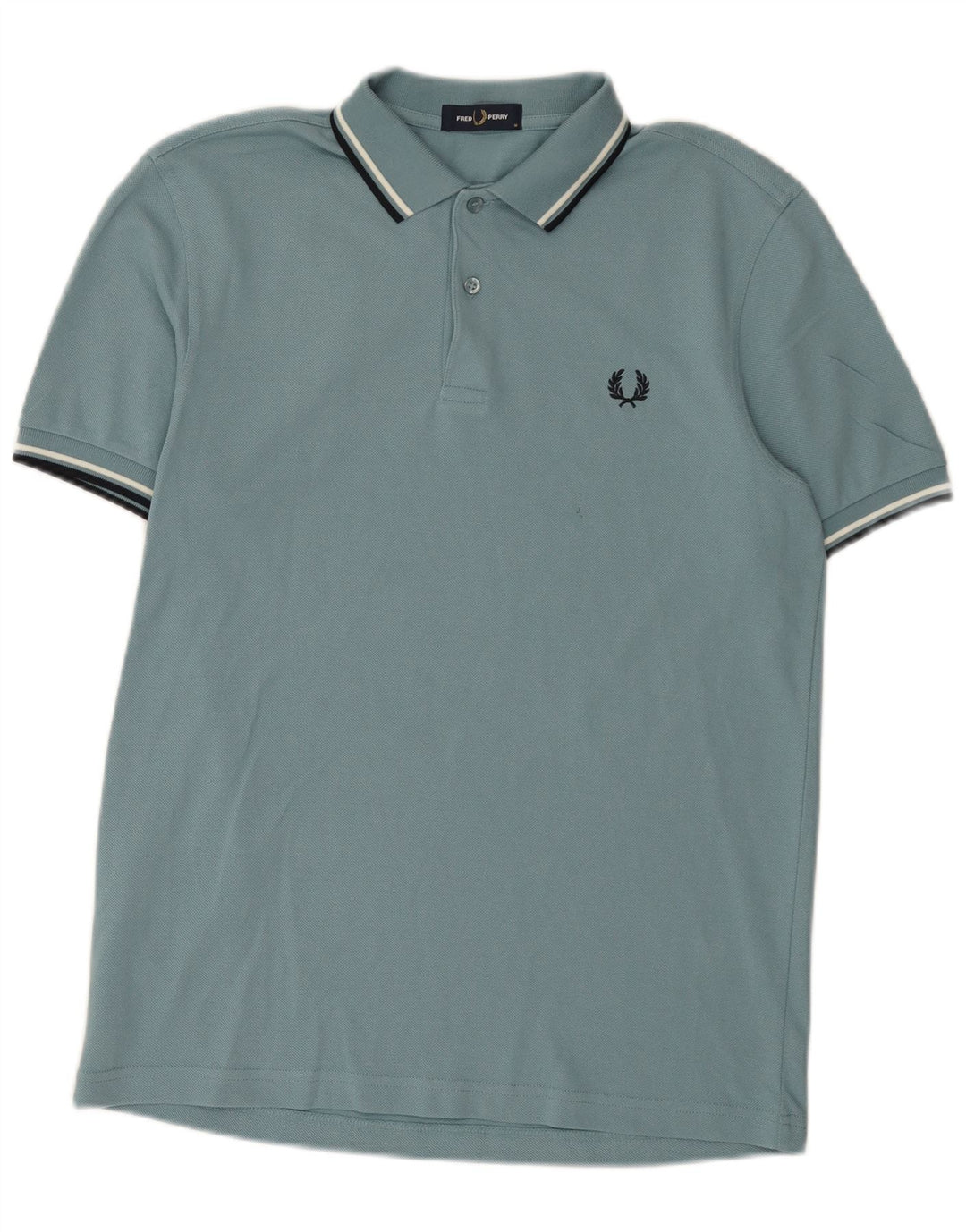 Polo Fred Perry Hombre De Algodón A Rayas Azul Medio
