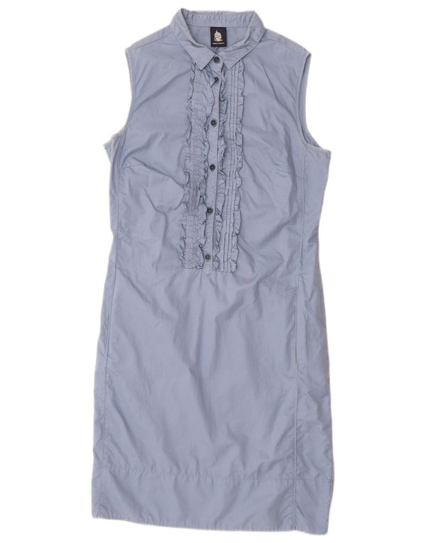 Marina Yachting Vestido camisero sin mangas para mujer UK 42 Azul medio