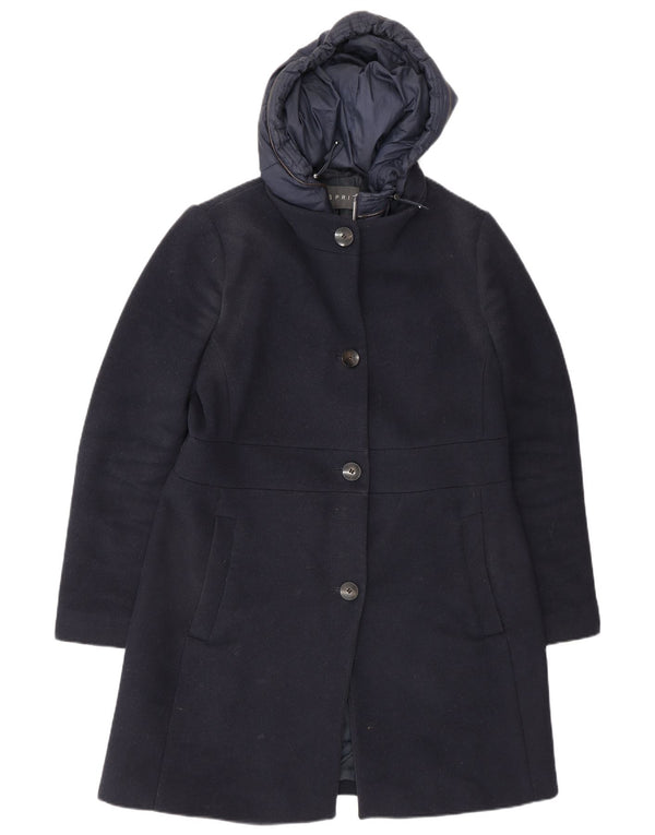 Esprit Abrigo con capucha para mujer UK 46 Grande Poliéster azul marino