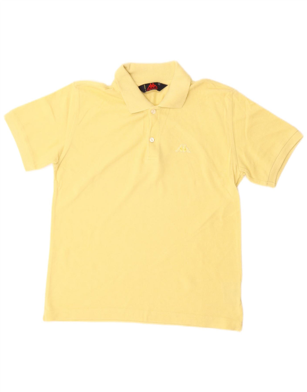 KAPPA Polo para niño 13-14 años Grande Amarillo Algodón