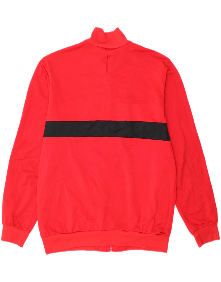ADIDAS Boys Tracksuit Top Jacket 15-16 Years Red Colourblock Polyester Vintage Adidas and Second-Hand Adidas from Messina Hembry 