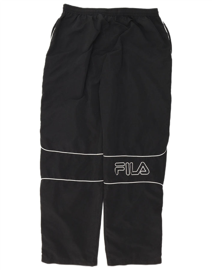 NIKE Mens Graphic Tracksuit Trousers 2XL  Black Polyester