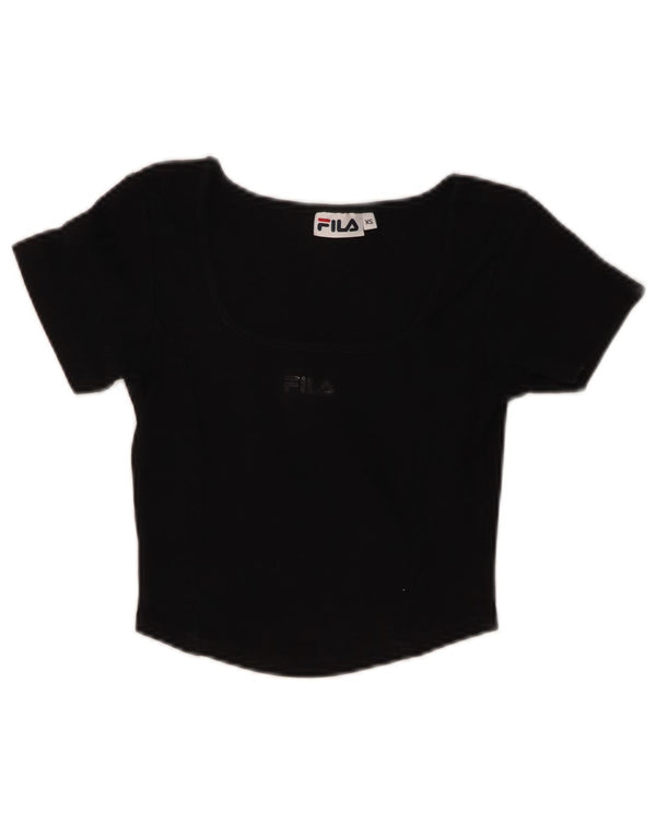 Fila Camiseta corta para mujer UK 4 XS Black