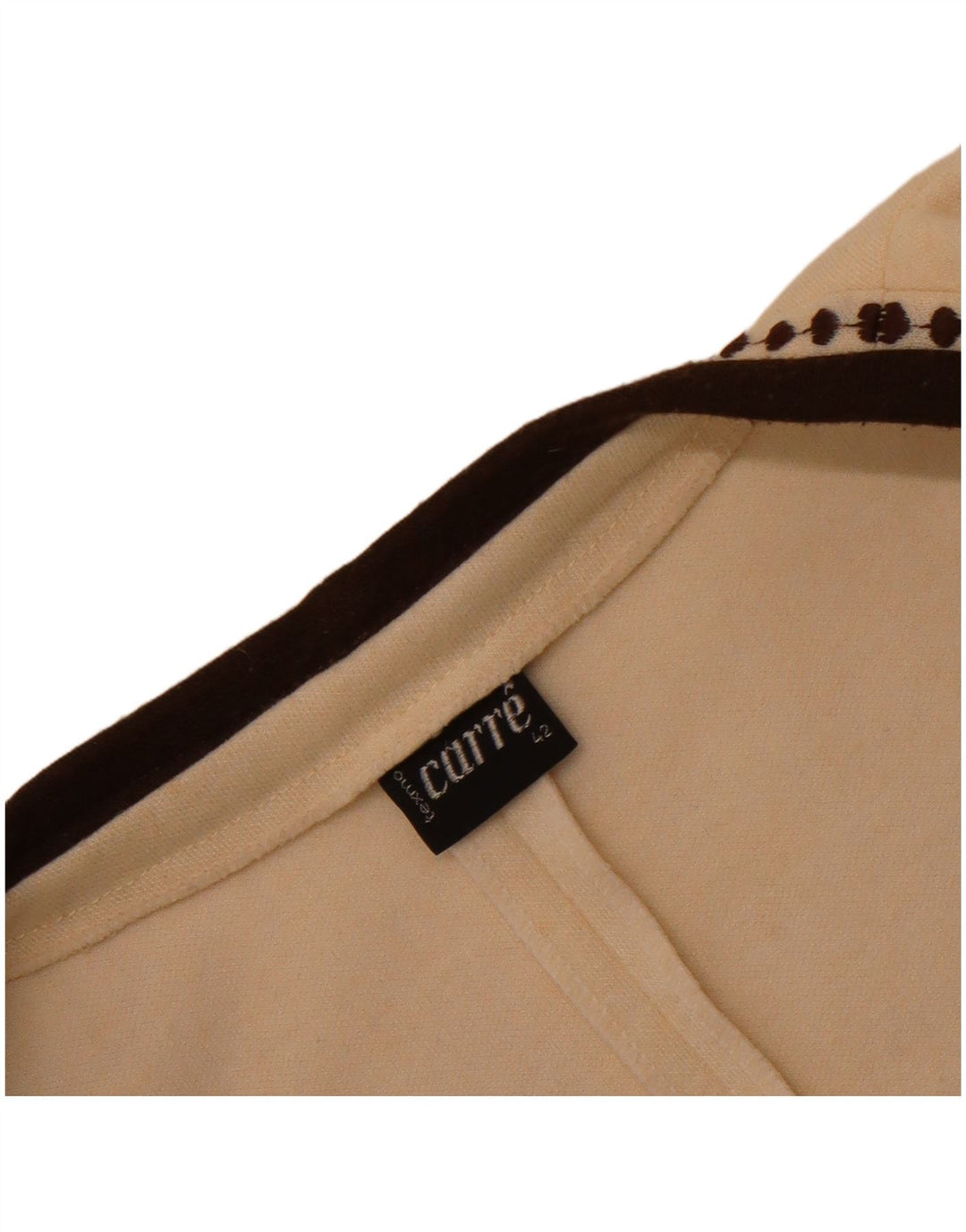 Carre Suéter tipo cárdigan abierto sin mangas para mujer EU 42 Large Off White