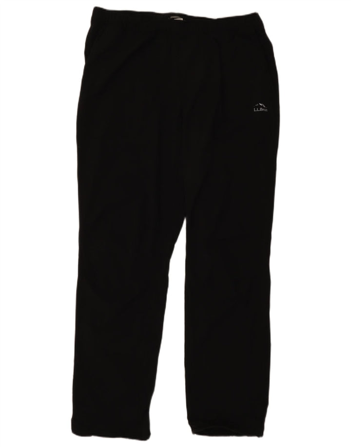L.L.Bean Pantalón de Chándal para Hombre Grande Negro Poliéster