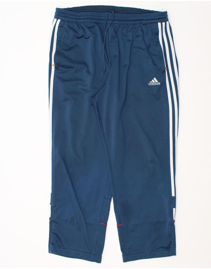 Adidas - Pantalón de chándal para hombre, talla 40/42, color azul medio, poliéster