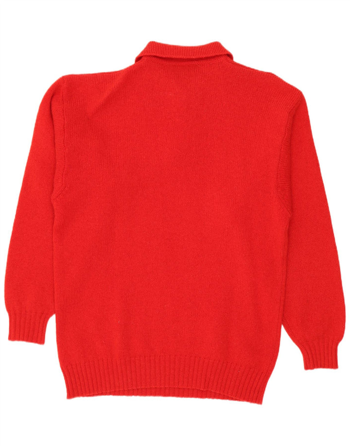 Jersey Kirkland Hombre con cuello tipo polo, color rojo medio