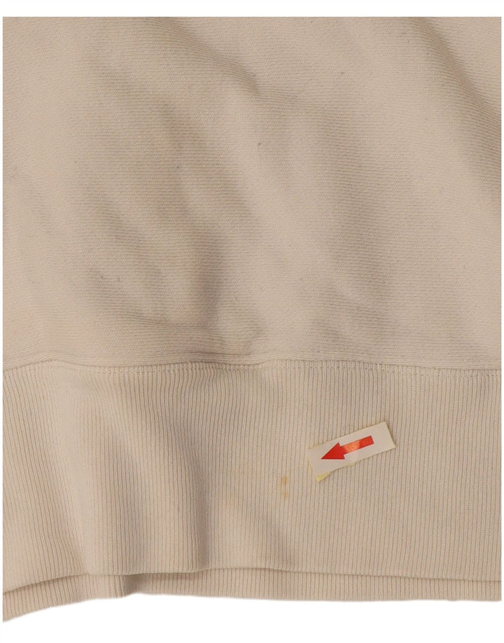 Champion Sudadera Con Cremallera Y Cuello Para Hombre Jersey Pequeño Blanco