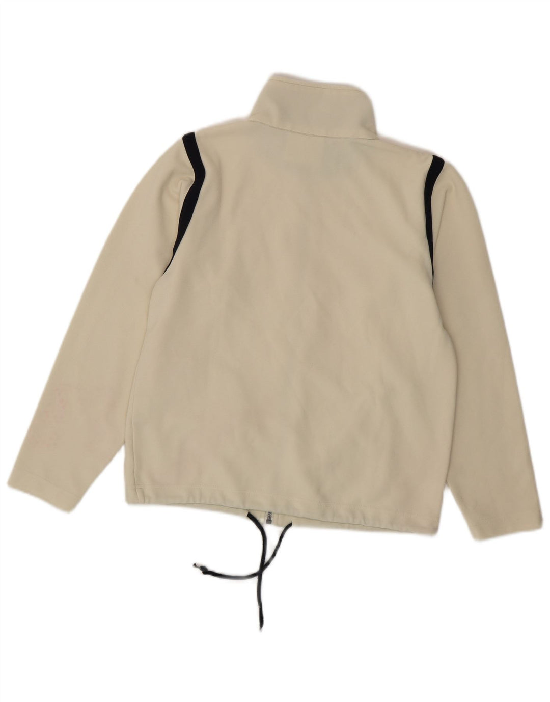 KAPPA Chaqueta de chándal para mujer UK 40 Mediana Poliéster a rayas blancas