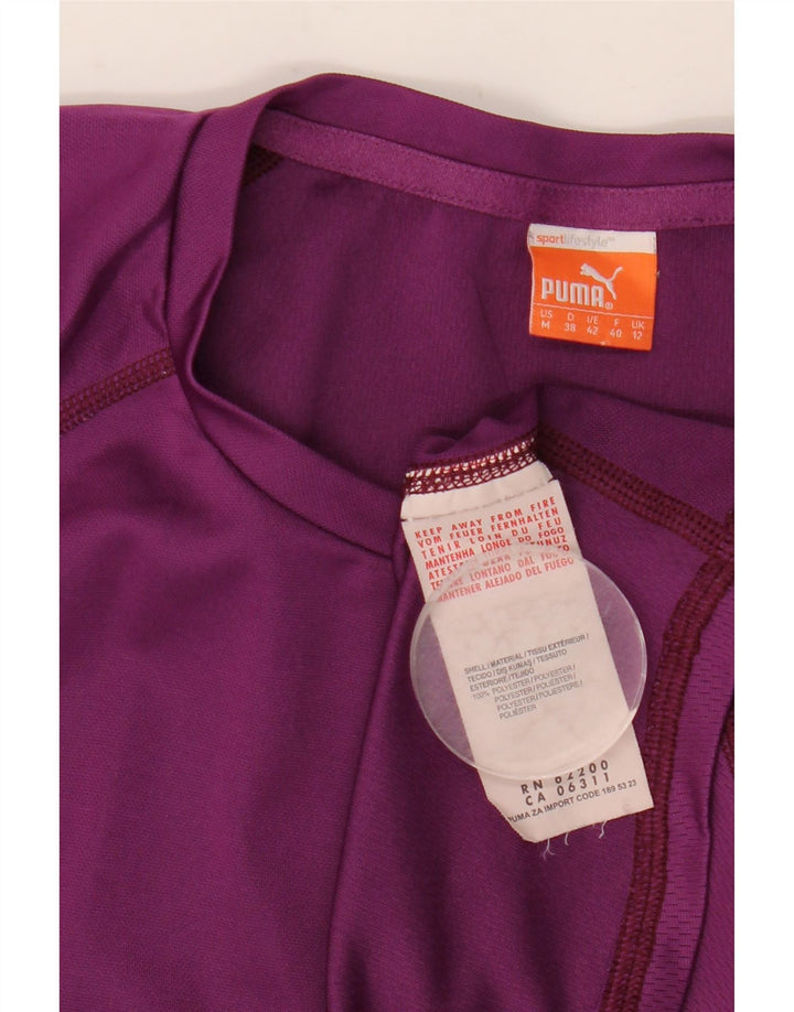 PUMA Camiseta para mujer Top UK 12 Medio Púrpura Poliéster