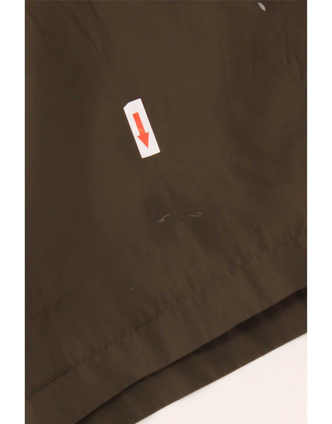 Michael Kors Parka extragrande con capucha y estampado gráfico para mujer, talla 10, color caqui