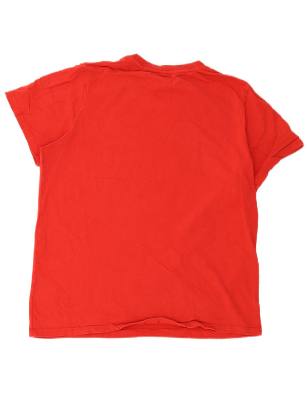 Superdry Hombre Camiseta Gráfica Top XL Algodón Rojo