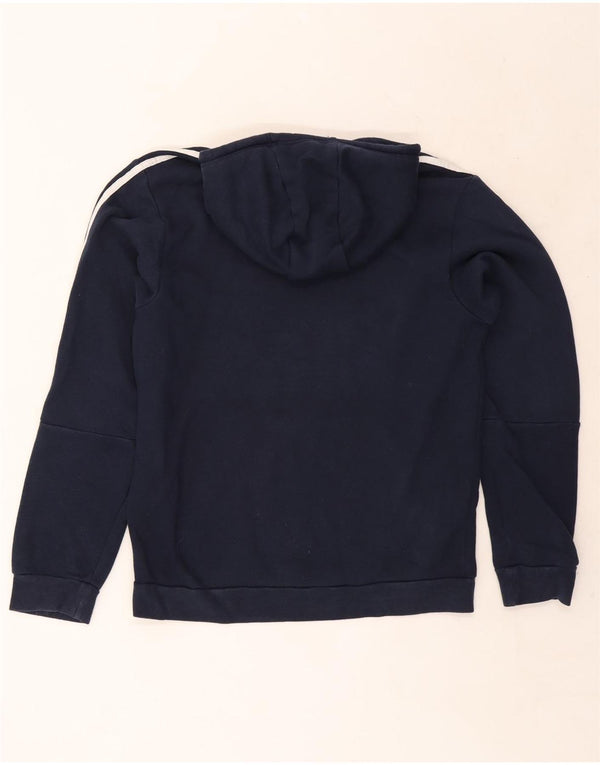 Adidas Hombre Sudadera Con Capucha Jumper Medium Azul Marino Algodón