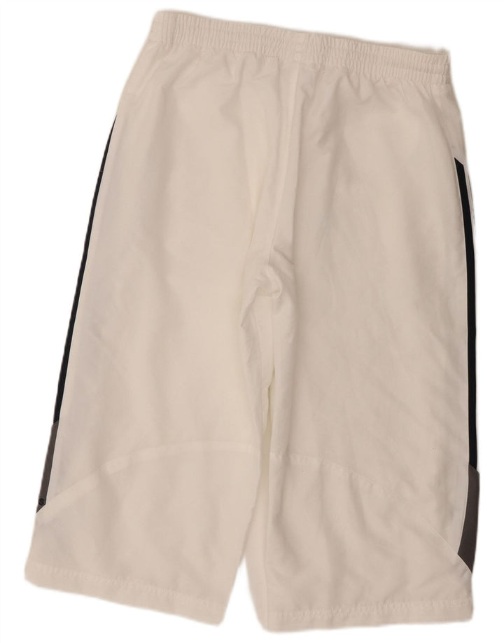 Adidas Hombre Capri Pantalones De Chándal Mediano Blanco Colorblock Poliéster