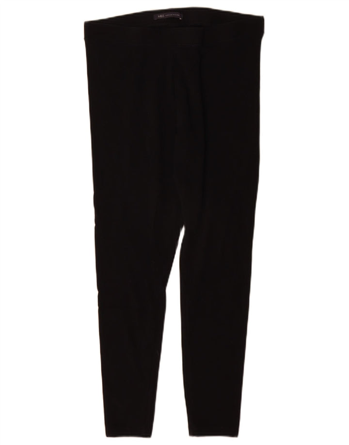 Marks & Spencer Leggings cortos para mujer Reino Unido 42 Algodón negro mediano