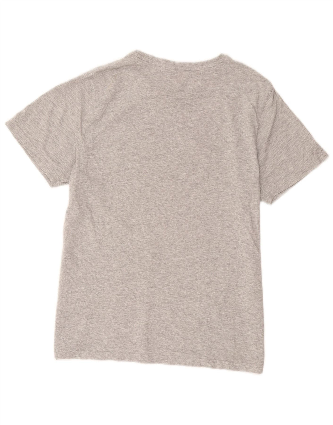 Camiseta con gráfico Animal para hombre Top de algodón gris medio