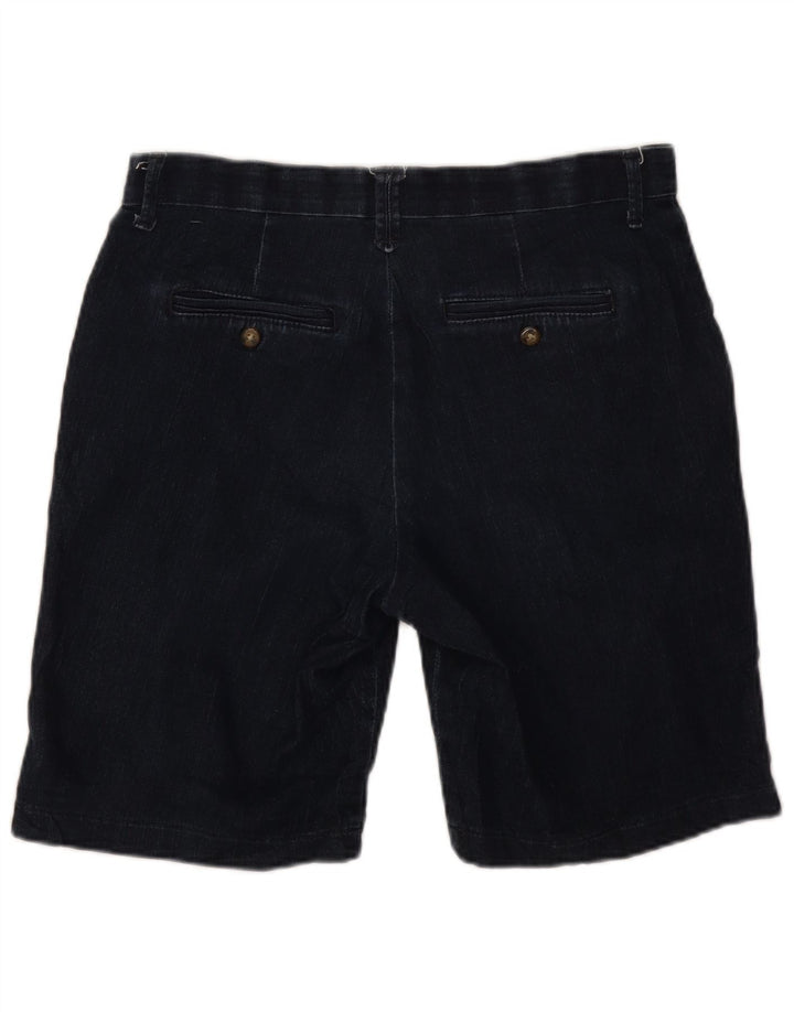 Lee - Pantalones cortos de mezclilla para mujer US 10 grande W32 azul marino algodón